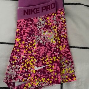 Pink Multi-Colored Polka-Dot Nike Short